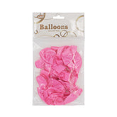 Q.Balloon(20PCS)Pink pack of decorative balloons for parties in bright pink color.